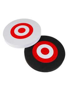 1pc Mobile Archery Target EVA Foam Target For Bow And Arrow Shooting Round Moving Hunting Practice Accessories For Outdoor - White - View 6