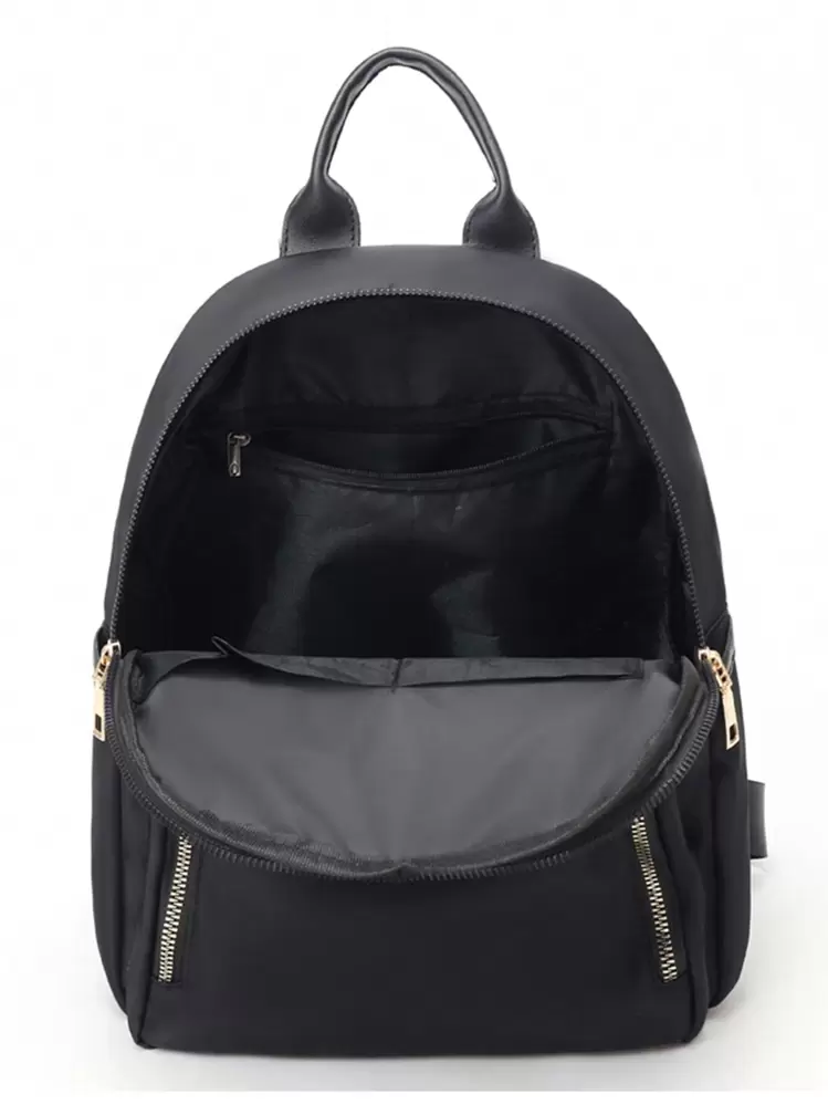 2024 New Oxford Cloth Women's Backpack Large Capacity Waterproof Travel Shoulder Bag For StudentsSchool Bag,School Bookbag,Backpack For School,Large Capacity,Classic Casual,Lightweight, Suitable For Teen Girls Women College Students,Teacher,White-Collar Workers,Rookies & White-Collar WorkersMiddle School, High School,Outdoors, Travel, Outings,Holiday,Elementary School - Black - View 5