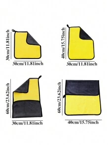 1/2pcs Ultrafine Fiber Cleaning Towel For Car Cleaning, Drying And Detailing, Car Accessories - 30*60cm - View 4