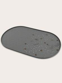 貓咪餐墊寵物餵食墊矽膠狗碗墊多貓爪設計 - 灰色 - 查看 3