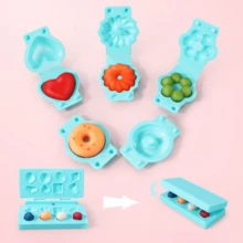 女孩創意玩泥玩具-鴨形爆米花機玩泥套裝,橡膠泥條,互動親子玩樂,diy黏土冰淇淋套裝,幼兒造型工具（部分配件隨機 / 遊泥顏色隨機發送） - 彩色 - 查看 4