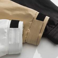 運動衫、工作服連帽衫、半拉鍊夾克、休閒連帽衫、情侶長袖連帽衫、中性夾克健身衣男士 - 白色 - 查看 6