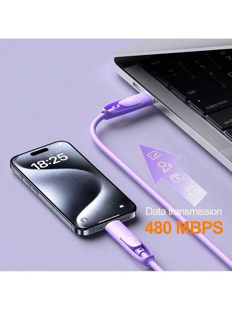 Cavo USB Type-C Per Oppo A72 5G: Ricarica Rapida E Sincronizzazione Dati (2 Metri) - Robusto In Alluminio - 2