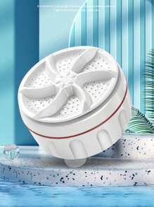 1pc Usb Mini Turbo Dishwasher & Portable Washing Machine With Suction Cups, Suitable For College Dormitories, Travel, Home And Apartment Cleaning - White - View 6