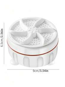 1pc Usb Mini Turbo Dishwasher & Portable Washing Machine With Suction Cups, Suitable For College Dormitories, Travel, Home And Apartment Cleaning - White - View 10