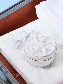 1pc Usb Mini Turbo Dishwasher & Portable Washing Machine With Suction Cups, Suitable For College Dormitories, Travel, Home And Apartment Cleaning - White - View 2