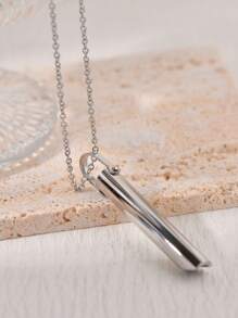 多色正念呼吸項鍊,時尚不銹鋼口哨冥想減壓吊墜,送給女朋友或男友的生日、情人節和聖誕禮物。 - 哨子 - 查看 11