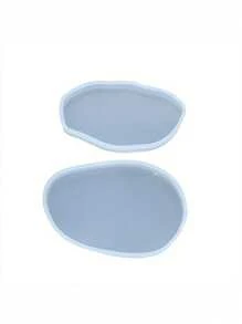 不对称椭圆形镜子，水晶环氧树脂铸造模具，硅胶不对称椭圆形镜子展示底座用于吊坠杯垫 - 鏡面不規則橢圓02 - 查看 6