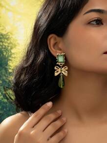 1 对黑色蝴蝶结发夹情人节礼物 - 綠色 - 查看 8