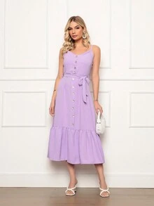 Women Dresses - 紫色 - 查看 2