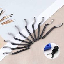 10入組手動編織呢邊修剪刀片，木質和塑料斜角工具，只適用於非動力修剪刀片更換，不包含修剪機，僅出售刀片 - 黑色 - 查看 1