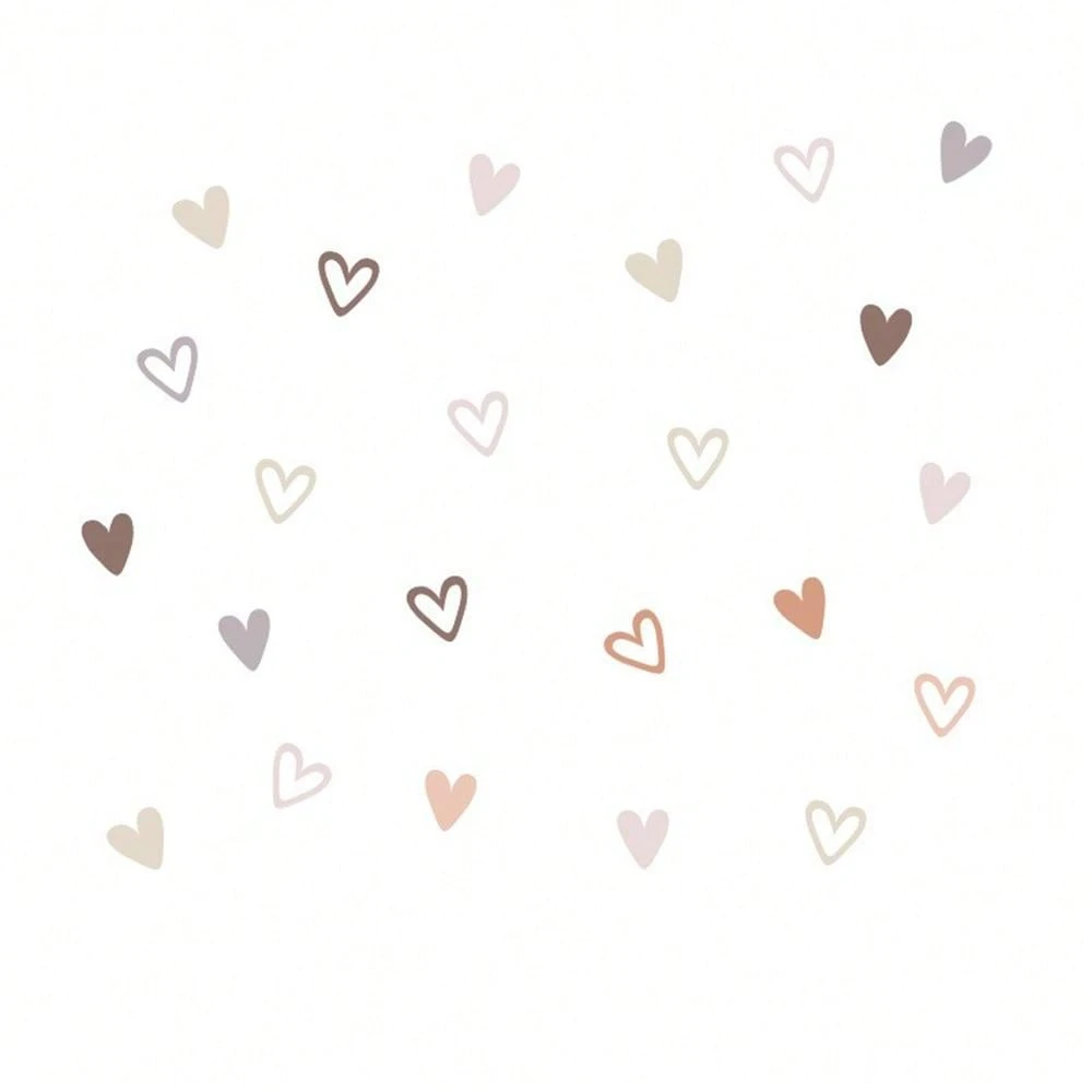 12pcs Lovely Heart Shaped SelfAdhesive Wall Stickers For Baby Room
