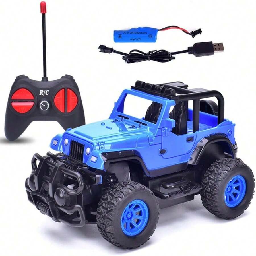 1 Juego Carro Camioneta Recargable Con Control Remoto De Pilas - Multicolor - Ver 1