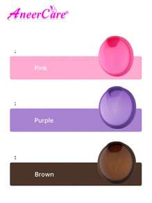 AneerCare Menstrual Disc Silicone Disc High Capacity For Heavy Flow Wear For 12 Hours Soft, Flexible, 2 Sizes Available, Reusable Menstrual Cups Free Cloth Bag.