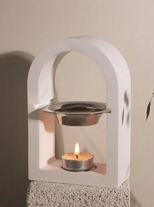 拱形香薰蠟熔爐水泥模具,方形六角形香薰爐模具,精油蠟燭支架石膏模具 - C-mold - 查看 1