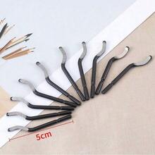 10入組手動編織呢邊修剪刀片，木質和塑料斜角工具，只適用於非動力修剪刀片更換，不包含修剪機，僅出售刀片 - 黑色 - 查看 3