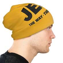 保暖的冬季帽子,上面印有jesus Christ The Way The Truth The Life,休闲风尚的 Skullies Beanies 帽帽,男女耳暖,送給男友的完美禮物 - 杏色 - 查看 7