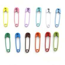 120pcs/Box Colorful Candy-Colored Mixed Small Safety Pins Decorative Brooch - Multicolor - View 2