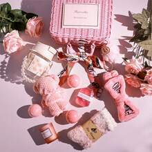 Birthday Gifts For Women,Christmas Gifts Basket For Women Girlfriend Sister Mom Unique Ideas Spa Package Get Well Soon Gifts Friendship Presents For Best Female Friend Wife Christmas Thank You Gifts - 珊瑚粉 - 查看 6