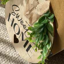 Rustic Mặt trước Cửa Chào mừng Dấu hiệu Tròn Bằng gỗ Dấu hiệu Treo Nhà nông Hiên nhà Chào mừng Dấu hiệu Mùa Xuân Chào mừng Dấu hiệu Mặt trước Cửa Đồ trang trí - NHÀ 1 - Xem 3