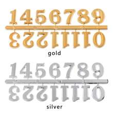 1 Pieza Tarjeta De Números Arábigos - Negro - Ver 6