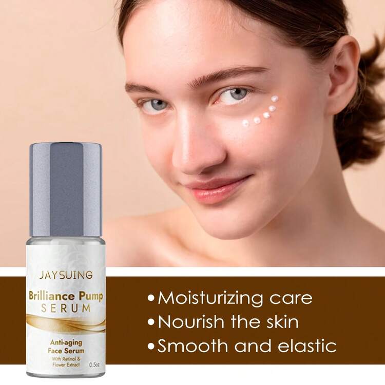 1入裝補水眼部精華液,抗衰老眼霜,視黃醇有助於減少細紋和皺紋,適合所有皮膚類型 - 米色 - 查看 8