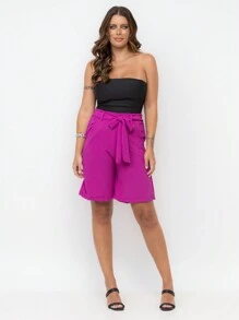 Women Shorts - 紫羅蘭色 - 查看 1