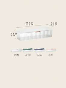 桌面多格線槽盒,用於數據/電話/電源線管理 - 彩色 - 查看 5