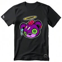 Men T-Shirts - 黑色 - 查看 2