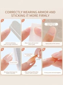 24入組中長款芭蕾蝴蝶可穿戴美甲、法式美甲貼、鑲鑽裝飾假指甲,黑色和白色拼接風格,適合女性和女孩子。 - 黑與白 - 查看 5