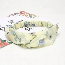 1 Piece Retro Printed Headband, Boho Street Style Versatile Hair Accessory - 40# - View 2