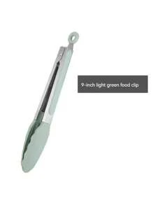 1pc Grill Tong, Food Clip, High Temperature Resistance, Non-Slip Silicone, For Cooking, BBQ, Baking, Kitchen Tools 9in - Multicolor - View 11