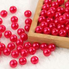 彩色圓形丙烯酸仿珍珠散珠,diy珠寶製作手鍊項鍊,4/6/8/10mm - 彩色 - 查看 12