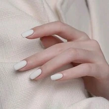 1 Bottle 10ml Solid Black Gel Nail Polish, Long-Lasting Phototherapy Gel, Salon Exclusive - White - View 3