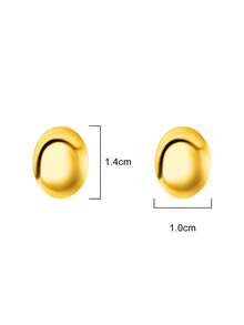 RAYQUEEN 1 Pair Stainless Steel Bead Stud Earrings, Minimalist Versatile Petite French Style Earrings, Suitable For Daily Wear - Earrings - View 7