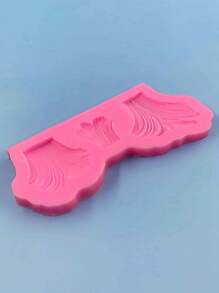 1 件森系草形巧克力蛋糕装饰模具 - 粉色 - 查看 3