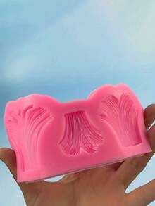 1 件森系草形巧克力蛋糕装饰模具 - 粉色 - 查看 2