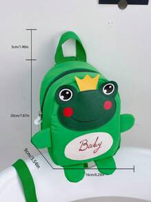 Mini Cartoon Frog Design Fashion Backpack - Multicolor - View 7