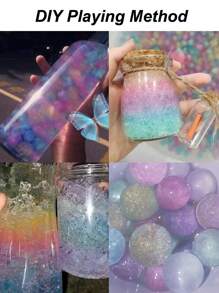 1000pcs Rainbow Water Gel Beads For Vase Filler, Candle Holder, Wedding Centerpiece Decoration, Flower Arrangement, Home Decor, Party Gifts