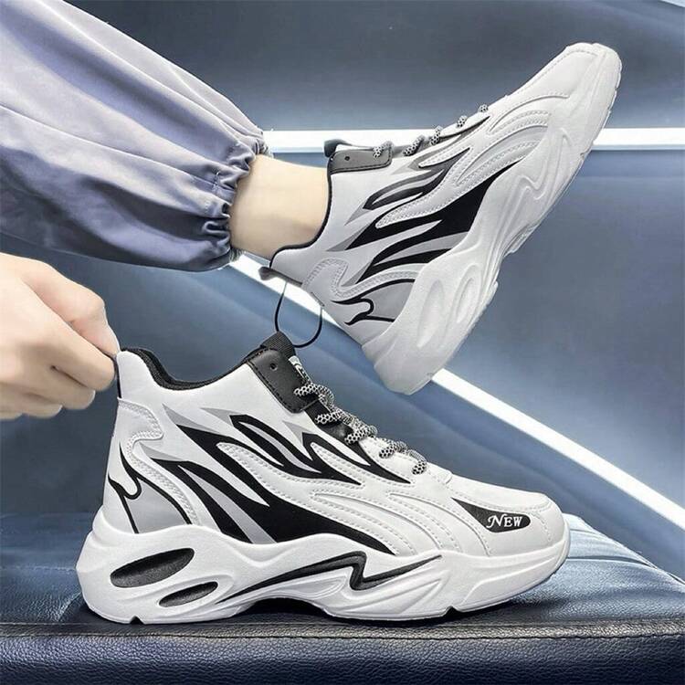Nam Cao-top Giày bóng rổ , Và Giày thể thao thoáng khí Đối với Giải trí Thời trang Hoặc Thể thao - trắng - Xem 1