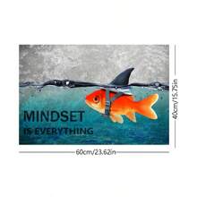 1幅「心態就是一切」勵志油畫辦公室牆壁藝術,鼓舞人心的企業家名言海報,印刷藝術畫作,適用於客廳、臥室、辦公室等,有框擺放（無框） - 黑色 - 查看 10