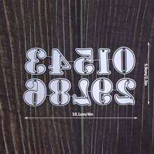 1pc 0-9 Numbers Metal Die Cuts For Card Making, DIY Handmade Scrapbook Crafts Stencil