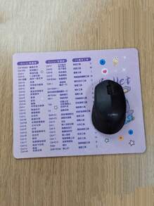 1个卡通个性化防滑鼠标垫，带办公快捷键 - 彩色 - 查看 6