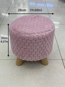 1pc Solid Random Color Stool Cover, Modern Polyester Stool Seat Slipcover For Home