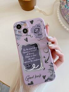 3 件字母心型笑臉繪畫設計保護手機殼相容 Iphone 12/13/pro/pro Max/mini、華為 P14/p13、三星 P11/p12、小米 7/8/se/9/10、三星系列 A01/a02 /a03/a04/a12/a13/a21/a22/a23/a24/a32/a33/a34/a51/a52/a53/a54/a71/a72/a73/s20 Fe/s21/s22 米系列9/a 10a /10c/註 9/10/11/12 - 彩色 - 查看 5