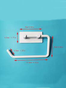 Kitchen Tissue Holder Bathroom Toilet Paper Rack Solid Tissue Stand Cling Film Dispenser Paper Towel Roll Holder,Home Stuff,Table,Home Decorations,Home Organization And Storage,Room Decor,Room Decor Bedroom,Kitchen Accessories,Kitchen Tools,Organiser Kitchen,Travel,Holiday,Tissue Box Holder,Napkin Holder,Festival Family Gathering,Kitchen Dining Table Decor For Home Kitchen Bedroom Living Room Dining Room, Home Decoration Accessories, Decorative Box,Women Wedding Gift,Summer Travel Holiday Festival Must-Have - White - View 2