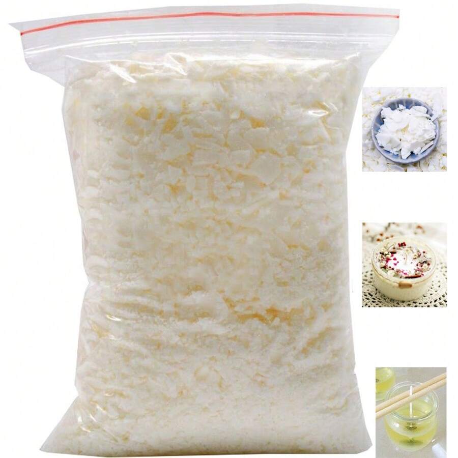 0.22lb 100% Pure Soy Wax For Candle Making, Diy Scented Candle Making Supplies - Apricot - View 1