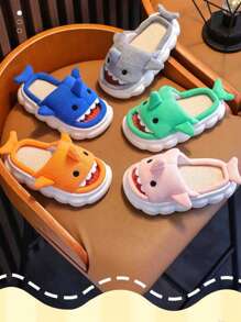 Pantuflas Diseño Tiburón Antideslizante para Adulto Transpirables - Naranja - Ver 4