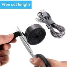 6 Rolls 1m Cable Management Hook-And-Loop Zip Tie Strap, Hook And Loop Fastener Reusable Strap, Multi-Color - Color - View 8