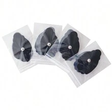 50入組替換tens Ems貼片電極貼黑色7.5x4.5cm按摩電極貼3.5mm彈性按鈕可重複使用的黏性膠墊,用於肌肉刺激器身體按摩器 - 50pieces 7.5x4.5cm - 查看 11